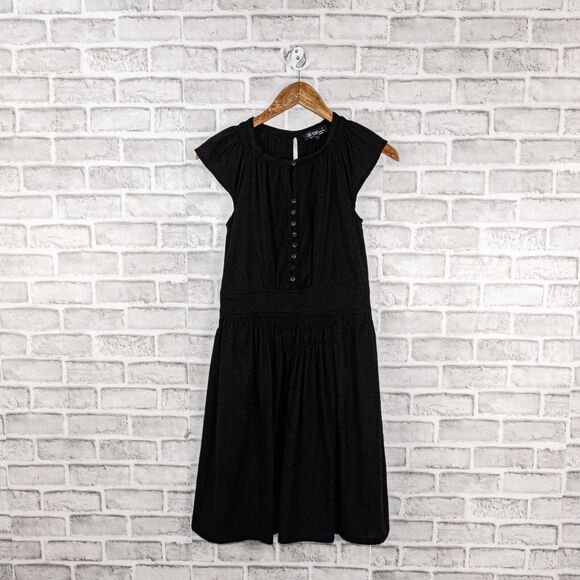 ISABEL MARANT Etoile Black Mini Dress Sleeveles pleated size 1 - Picture 6 of 11